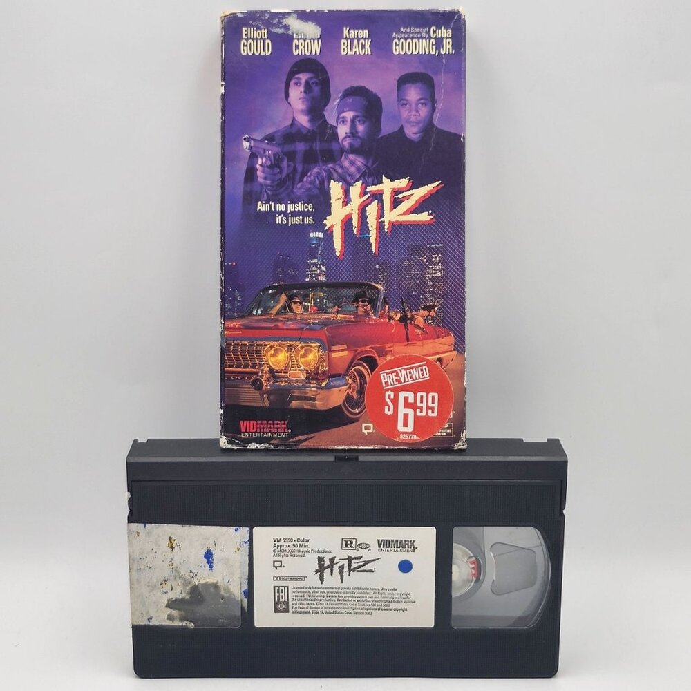 Hitz VHS 1992 Vidmark Entertainment Cuba Gooding Jr Elliot Gould Crime Drama